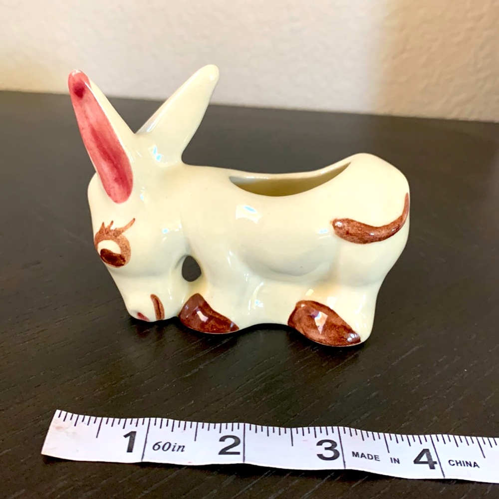 Vintage California Pottery Cermamic Rio Hondo Donkey Planter